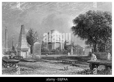 Il Mausoleo di Robert Burns Dumfries and Galloway in Scozia nel 1860 circa Foto Stock