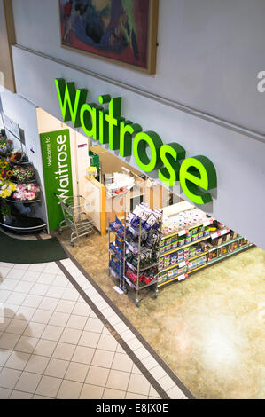 dh Little Waitrose negozio WAITROSE Regno Unito Birmingham autostrada M42 stazione di servizio negozio cartello negozio ingresso servizi esterno john lewis Foto Stock