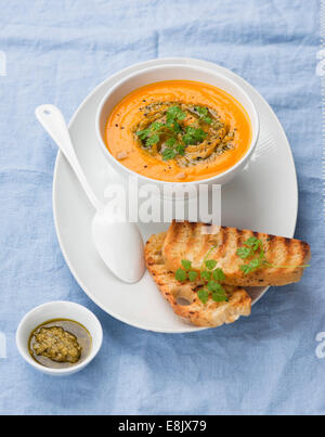 Zuppa di zucca Foto Stock