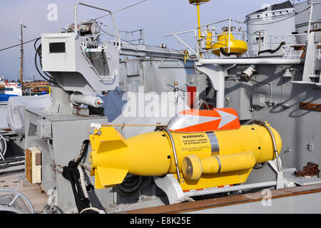 Estonia di Tallin, Kalamaja district, idrovolante Harbor Museum Foto Stock