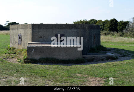 Scatola di pillole - East Mersea Foto Stock