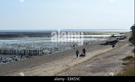 East Mersea Beach Foto Stock