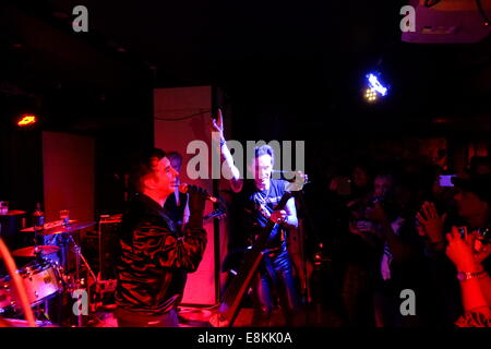 Londra, Regno Unito. Il 9 ottobre, 2014. Bob Gruen 'Rock visto' mostra fotografica e Ace Hotel dopo essere partito, Londra. Marc Almond Credito: Rachel Megawhat/Alamy Live News Foto Stock