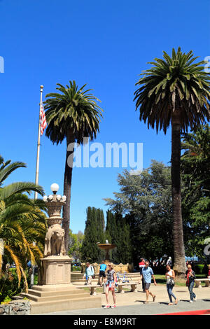 Plaza de Vina del Mar Park, Sausalito, la baia di San Francisco, California, Stati Uniti d'America Foto Stock