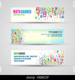 Numero banner Foto Stock