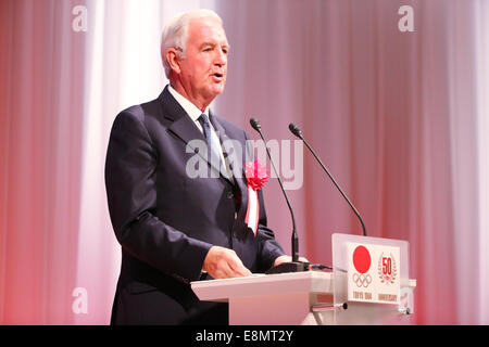 Tokyo, Giappone. Undicesimo oct, 2014. Craig Reedie, 10 Ottobre 2014 : celebrazione memoriale della Tokyo Giochi Olimpici nel 1964 è tenuto al Palace Hotel Tokyo. Molti olympian che hanno gareggiato in Tokyo Olimpiadi hanno partecipato a Tokyo in Giappone. © AFLO SPORT/Alamy Live News Credito: Aflo Co. Ltd./Alamy Live News Foto Stock