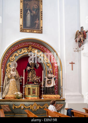 Interno della chiesa della Santa Trinità , Cordoba Foto Stock