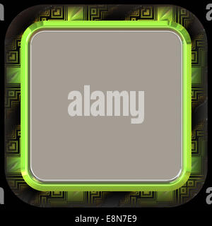 Meraviglioso illustrato abstract oggetto in vetro Foto Stock