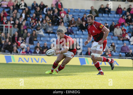 Oxford, Regno Unito. Undicesimo oct, 2014. Aviva Premiership. London Welsh versus Newcastle Falcons. Credito: Azione Sport Plus/Alamy Live News Foto Stock