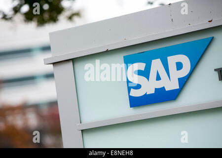 Un edificio di uffici occupati dal produttore di software SAP in Reston, Virginia, il 11 ottobre 2014. Foto Stock