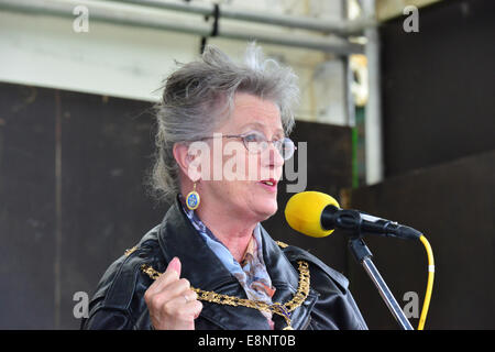 Brighton, Regno Unito. Xii Ottobre, 2014. Il sindaco e il Sindaco a Brightona Cuore Fondazione festival a Madera Drive Brighton, Sussex, Regno Unito. Credito: Paolo Briden/Alamy Live News Foto Stock