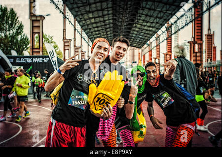 Torino, Italia. Undicesimo oct, 2014. Parco Dora l'evento la corsa elettrico: Credito davvero facile Star/Alamy Live News Foto Stock