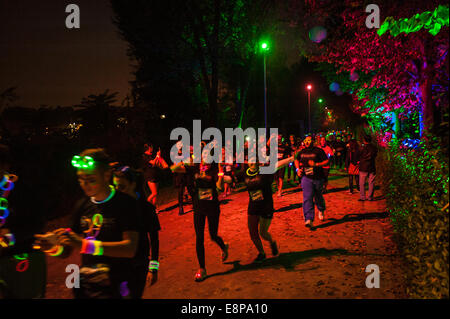 Torino, Italia. Undicesimo oct, 2014. Parco Dora l'evento la corsa elettrico: Credito davvero facile Star/Alamy Live News Foto Stock