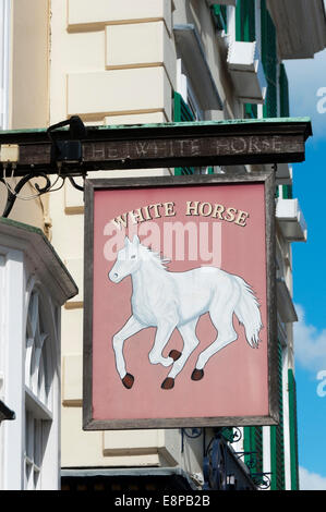 Il White Horse pub di Oxford in primo piano in un certo numero di episodi di Ispettore Morse. Foto Stock