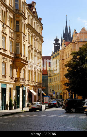 Joselov è il nome del ghetto ebraico di Praga. Foto Stock