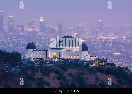 Osservatorio Griffith, Griffith Park,di Los Angeles, California, Stati Uniti d'America Foto Stock