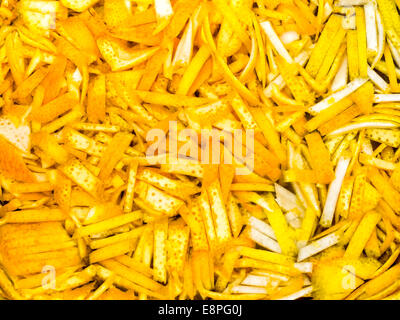 Arancia tritata e la scorza di limone pronto per cucinare Foto Stock