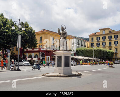 Piazza Tasso a Sorrento, Italia Foto Stock