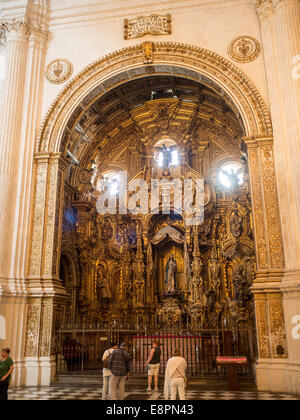 Altare d'oro Cattedrale di Granada Foto Stock