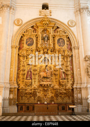 Altare d'oro Cattedrale di Granada Foto Stock