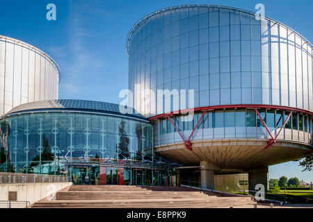 Corte Europea dei Diritti dell'uomo edificio, Strasburgo, Francia, Europa Foto Stock