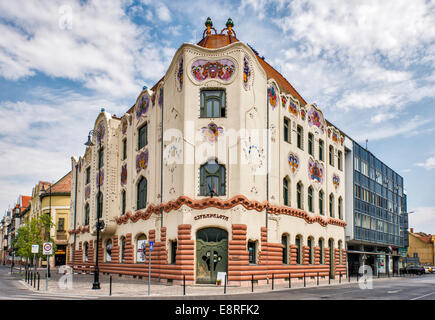 Kecskemet Gallery, museo d'arte di Palazzo ornamentali, in stile Art Nouveau 1902 edificio in Kecskemet, Ungheria Foto Stock