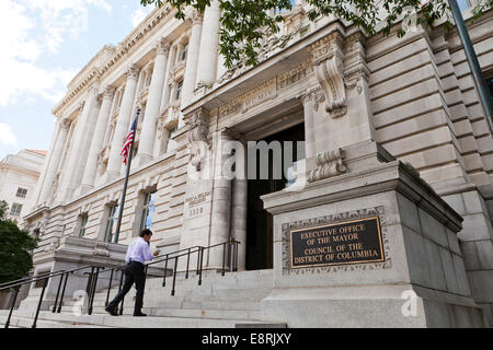 Edificio John A. Wilson (edificio degli uffici del sindaco della città) - Washington, DC USA Foto Stock