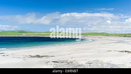 Baia di Skaill, una baia protetta con spiagge sabbiose, Orkney Islands, Scozia. (Grandi dimensioni formato disponibile) Foto Stock