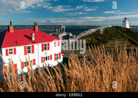 Cape imbestialire Lightstation - New Brunswick, Canada Foto Stock