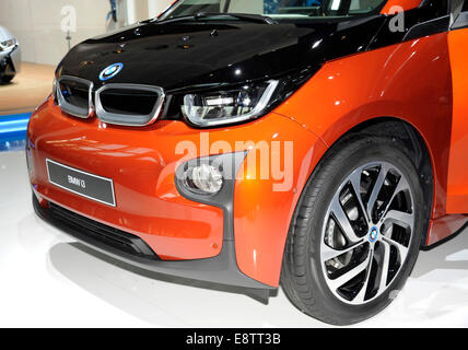 BMW i3,auto elettrica,Motor Show di Parigi,Francia Foto Stock