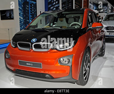 BMW i3,auto elettrica,Motor Show di Parigi,Francia Foto Stock
