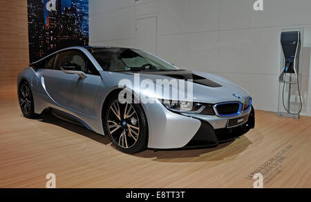 BMW i8,Hybrid,Motor Show di Parigi,Francia Foto Stock