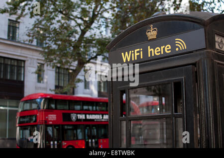 Telefono WiFi box, il centro di Londra, Regno Unito Foto Stock