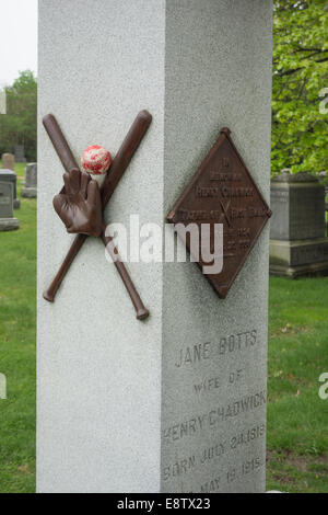 Henry Chadwick tomba cimitero Green-Wood Foto Stock