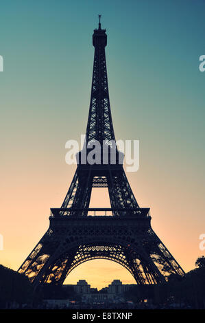 La Torre Eiffel Foto Stock