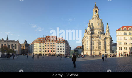 Frauenkirche e sul Neumarkt, Dresda, Sassonia, Germania Frauenkirche e sul Neumarkt, Dresda, Sassonia, Germania