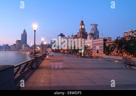 Shanghai Bund scenario Foto Stock