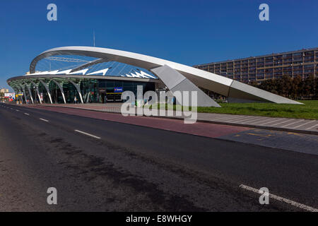 Stazione di Praga Metro Strizkov, architettura di design moderno, Prosek Repubblica Ceca Praga Foto Stock