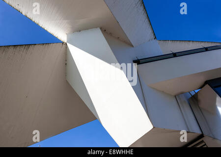 Stazione di Praga Metro Strizkov, architettura di design moderno, Prosek Repubblica Ceca Praga Foto Stock