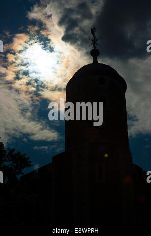 Una torre presso la Torre di Londra Foto Stock