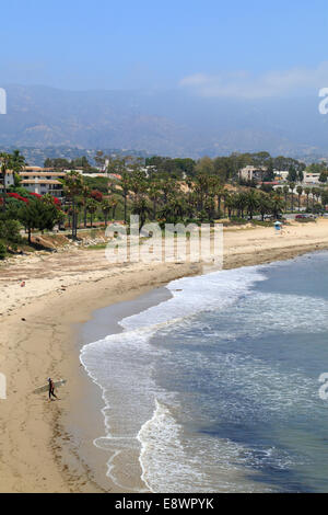 Spiaggia di Santa Barbara, California, Stati Uniti d'America Foto Stock