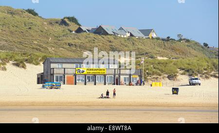 Perranporth surf club salvavita di Cornwall Inghilterra Regno Unito Foto Stock