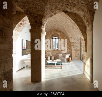 Soffitto a volta in conversione, T House, Israele, Medio Oriente. Foto Stock