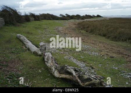 Sunderland il punto sulla foce del fiume Lune e Morecambe Bay, Foto Stock