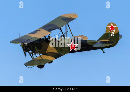 Polikarpov Po2 - 1930 biplano russo Foto Stock