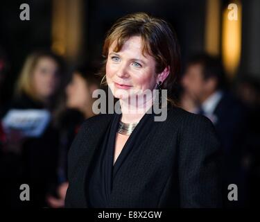 L'attrice Emily Watson assiste il testamento del mondo giovanile PREMIERE al BFI London Film Festival Gala centrotavola supportata dal sindaco di Londra su 14/10/2014 di Odeon Leicester Square, Londra. Persone nella foto: Emily Watson. Foto di Julie Edwards Foto Stock