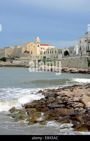 Vista di Vieste, Puglia, Italia Foto Stock