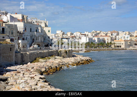 Vista di Vieste, Puglia, Italia Foto Stock