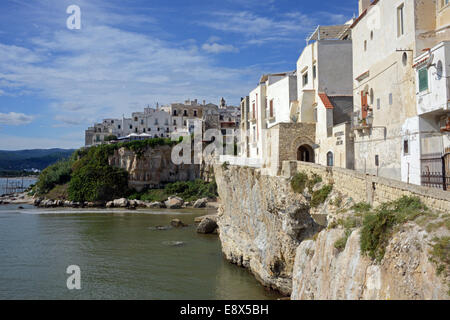 Vista di Vieste, Puglia, Italia Foto Stock