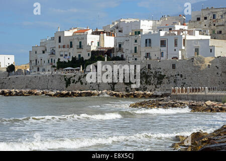 Vista di Vieste, Puglia, Italia Foto Stock